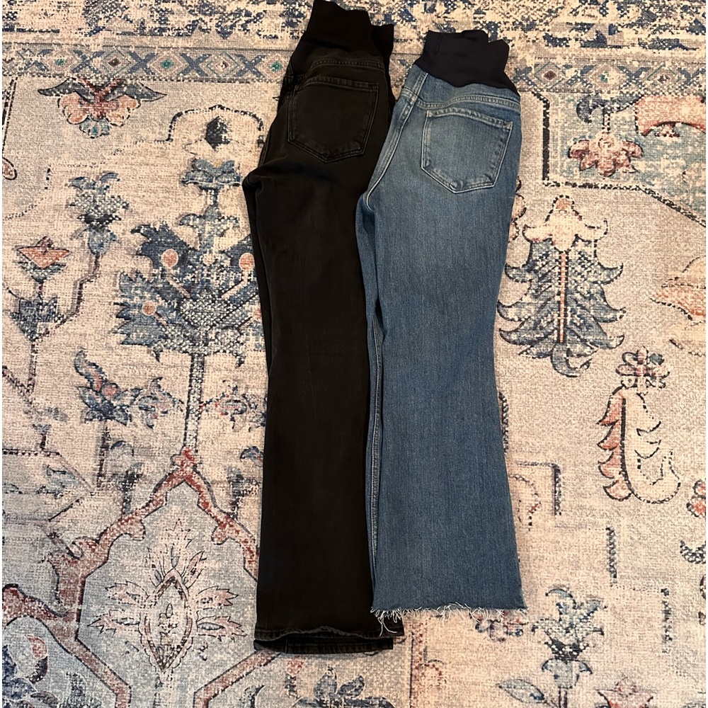 Maternity jeans! 2 pair!